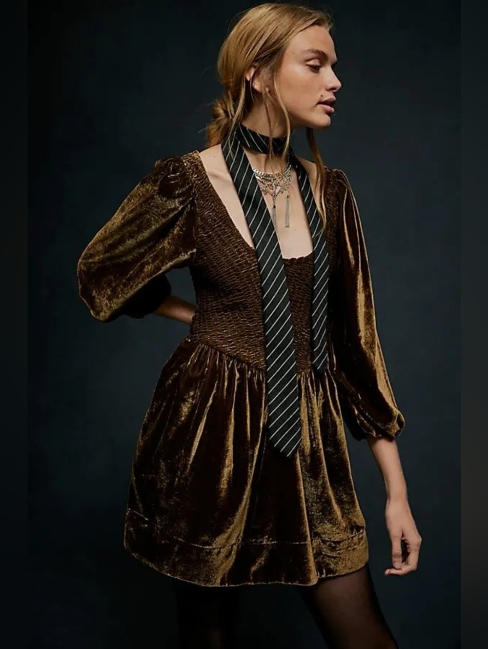Free People Farrier Velvet Mini Dress - Picture 2 of 4